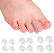 Hammer Toe Straightener Corrector - Bunion Corrector for Women Big Toe, Toe Straighteners for Curled Toes, Crooked, Overlapping Toes, Toe Spacers for Women/Men (12 Pack, 3 Sizes in One Set)