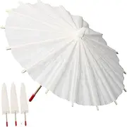 [ANDRESLAD] 4pcs Mini Diy Blank Paper Umbrellas for Boy Girl Hand-painted Oil Paper Umbrellas Graffiti Umbrella Craft Material for Drawing and Decorating