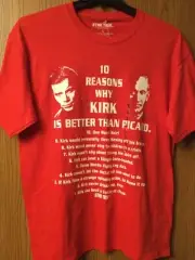 Star Trek - Kirk vs Picard - 2011 Red Shirt - NWT - L