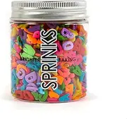 Sprinks Mixed Alphabet Sprinkles 55g - Cake Decorating Sprinkles | Rainbow Sprinkles | Edible Cake Decorations | Alphabet Cake Sprinkles | Cute Sprinkles for Cakes | Baking Sprinkles