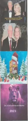 2023 Bob Barker,Girl Friend Nancy at Christmas Time from old school Book Marks .