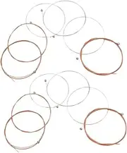 Generic 12pcs Folk Guitar Strings Replacement Strings for Acoustic Classic Guitars Easy to Replace Enhanced Sound Quality Guitar Accessories