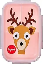3 Sprouts Lunch Bento Box - Deer, Pink