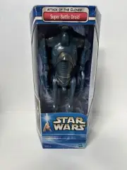 Star Wars Attack of The Clones Super Battle Droid 12" Action Figure Hasbro - New