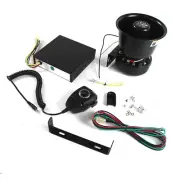 400W DC12V 9 Sound Loud Car Warning Alarm Police Fire Horn Speaker System + M...