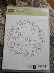 Stampin' Up !! Alphabetized Set Of 1 New Open Box