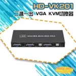 【CHANG YUN 昌運】HD-VK201 二進一出 VGA KVM切換器