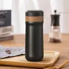 1 Set 320ml Vacuum Flask Double Wall Long-lasting Heat Preservation French Press