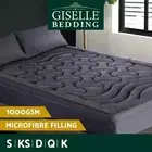 Giselle Bedding Mattress Topper Pillowtop Toppers 3-Zone Mat Pad Protector Cover