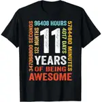 11 年 132 個月令人敬畏的 11 歲生日禮物中性 T 恤