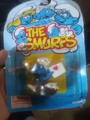 irwin the smurfs schleich mail carrier smurf figure damaged packaging