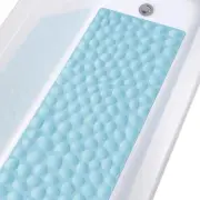 Non-Slip Bathtub Mat Soft Rubber Bathroom Bathmat with Strong Suction Cups (L...