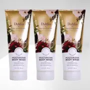 3-PACK! BATH & BODY WORKS DAHLIA MOISTURIZING WASH SHOWER GEL SHEA COCOA BUTTER