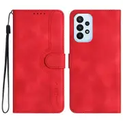 YX0030 Shockproof Wallet Case for Samsung Galaxy A73 5G Imprinted Pattern Phone Case Flip Cover