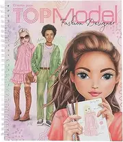 Depesche 13582 Create Your TOPModel Colouring Book with 40 Pre-Printed Pages for Designing Outfits, Colouring Book for Designing and Decorating Beautiful Looks