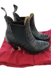 RM Williams Made To Order Cowra Crocodile Leather Boots Size 9