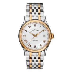 REVUE THOMMEN 梭曼錶 華爾街系列 自動機械腕錶 銀面x玫瑰金間金鍊帶/37mm (20002.2152)