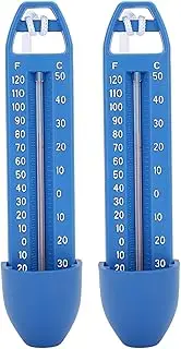 Swimming Pool Thermometer Floating Bright Color Easy-to-Read Water Temperature Meter for Pool SPA Sauna Hot Spring