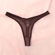[FARZAH] 3Pcs Women Transparent G-String European and American Mesh Thongs Sexy Low Waist T Pants Panties Female Seamless Underwear (Color : T1880-02, Size : XL hips100-104cm)