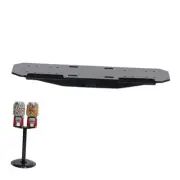 Gumball Machine Double Plate - Black Metal Double Bracket to Switch a Single