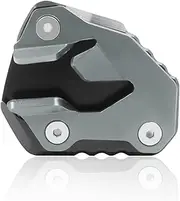 WYJDZSW Kickstand Side Stand Support Enlarge Extension Plate Pad Compatible with Tiger 800 XC 2010-2014 800 XCX XCa XR XRx XRt 2015-2021 ZZR1400 (Color : Titanium)