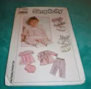SIMPLICITY PATTERN 9351 ~ TODDLER DRESS TOP PANTS ~ SIZE 18 mo *UNCUT