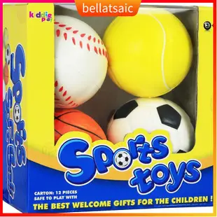 Kiddie Play Set of 4 Balls for Toddlers 1-3 Years 4" Soft So