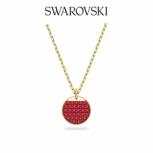 SWAROVSKI 施華洛世奇 Ginger 鏈墜 紅色, 鍍金色色調