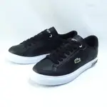 LACOSTE 買鞋送襪 POWERCOURT 女款 休閒鞋 鱷魚 44SFA0077312 黑【ISPORT愛運動】