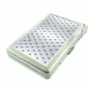 Abstract Background Em5 Cigarette Case with Built in Lighter Metal Wallet