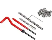 M7 Thread Repair Kit 25pcs Sleeve Inserts for Wood Professional Diy Enthusiasts Portable Thread Insert Tool Kit