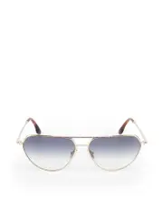 Gold & Blue Gradient Pilot Sunglasses