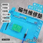 【NOC】防靜電工作墊 矽膠墊 DIY工具 帶磁性 焊錫 工作台 手機拆屏 FSM45-F(電腦手機維修台 磁性收納板)