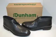 Dunham Mens Gavin-Dun Chukka LEATHER ANKLE Boot Black 12 D WINGTIP ORTHOLITE