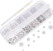 Ipetboom 1Set Cute Nail Charms for Manicure Decoration Nail Gems Kit for Creative Nail Art for Weddings Birthdays Nail Designs