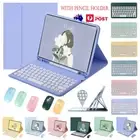 For Samsung Galaxy Tab S9 FE S10 Plus Tablet Bluetooth Keyboard Mouse Case Cover