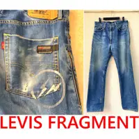 在飛比找蝦皮購物優惠-BLACK冠希著美中古LEVIS x FRAGMENT水洗圓