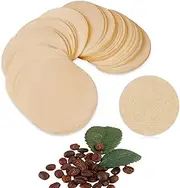200 PCS Round Coffee Filter Paper 56mm, Disposable Espresso Machine Filters Compatible with Moka Pot & Portafilter, Unbleached Natural Paper for Home Office Use