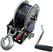 Large Rocker Boat Trailer Strap Winch 2000lb Hand Winch Hook Strap ATV Small Manual Winch Garages Workshops Farms Professional Lifting Equipment12m//45