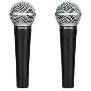 Shure SM58 Cardioid Dynamic Vocal Microphone (2-pack)