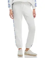 Vintage Havana Crochet Trim Jogger Pants