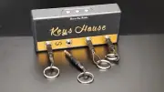 Wall Mounted Guitar Amp Keys Holder Jack W/ 4 KEYCHAINS Rack Car House organizer