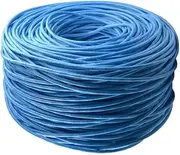 CAT6 UTP Ethernet Cable 305M Roll Bare Copper - Blue