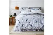 MyHouse Magnolia Bed Quilt Cover Set Neutral - White - Double