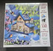 Barber Shop Bluebirds 550 Piece Sunsout Jigsaw Puzzle Art by Lori Schory NIB