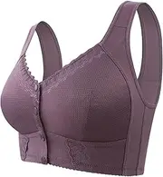 [Generic] Front Fastening Bras Sports Women Backless Plus Size Ladies Underwired Ped Push Up High Sticker Bracelet Maker Wireless Breastfeeding Sleep Strapless Non Wired Bra Clear Back Strap
