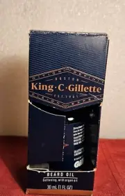 KING C GILLETTE Beard Oil 1.0 oz's Softening with Argan Oil *eBay Best Price*