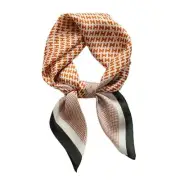 27.5 Inch Silk Feeling Scarf for Women Square Satin Head Scarf Hair Wrap A006
