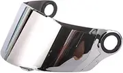 for LS2 Visors FF358 FF396 Full Face Motorcycle Helmet Replace Lens Black Ididium Silver Visor Base Flip Up Face Visor Lens(Sliver)