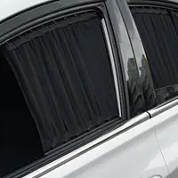 在飛比找Coupang 酷澎優惠-Hyundai Santa Fe汽車遮陽窗簾 後座款 黑色